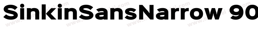 SinkinSansNarrow 900XBlack字体转换